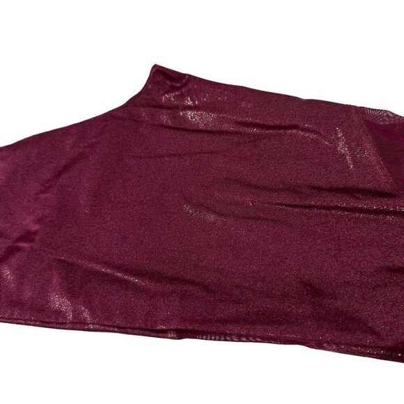 Victoria's Secret PINK Women’s Maroon Shimmery Fabric Geometric Leggings Size Me - Picture 9 of 14